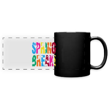 Spring break - Full Colour Panoramic Mug - black - Front