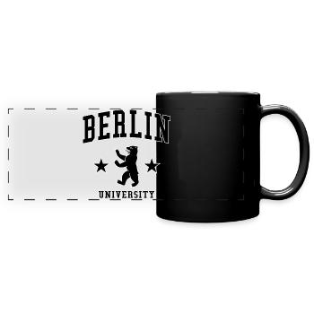 Berlin University - Panorama-Tasse farbig - Schwarz - Vorne