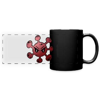 Virus Bactéries Pathogènes Virus Corona Covid-19 - Mug panoramique uni - noir - Devant