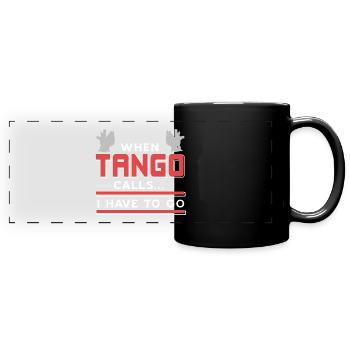 Danse de tango - Mug panoramique uni - noir - Devant