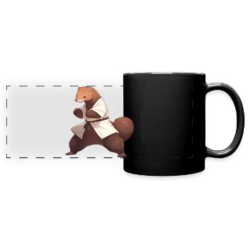Judo Mongoose - Full Colour Panoramic Mug - black - Front