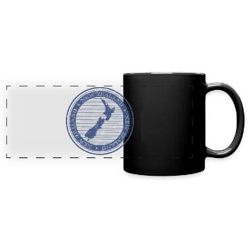 NEW ZEALAND - Panorama-Tasse farbig - Schwarz - Vorne