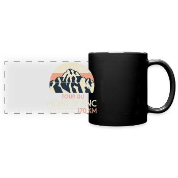 Wandern Mont Blanc Sport Wandern - Panorama-Tasse farbig - Schwarz - Vorne