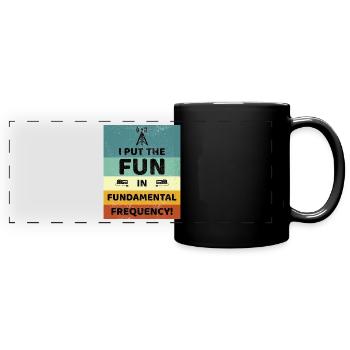 Amusez-vous avec la radio amateur à fréquence fondamentale - Mug panoramique uni - noir - Devant