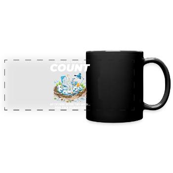 CPA Chick Counter: Humorvoller Nistspaß für die Steuersaison - Panorama-Tasse farbig - Schwarz - Vorne