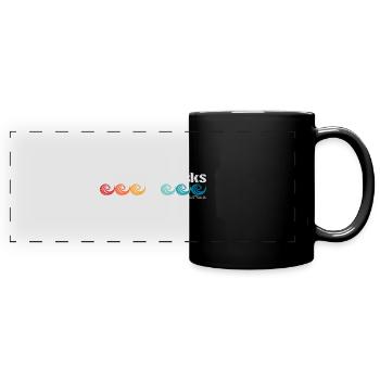 Cathedral Rocks - Full Colour Panoramic Mug - black - Front