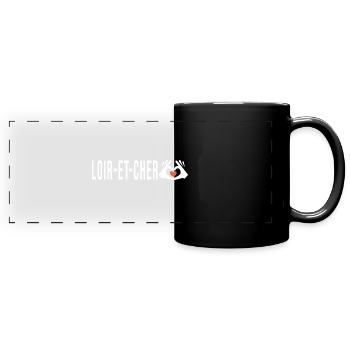 Loir et Cher j aime le Loir et Cher cadeau humour - Mug panoramique uni - noir - Devant