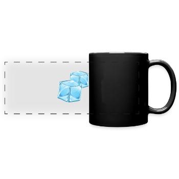 Eiswürfel Ice Cubes - Panorama-Tasse farbig - Schwarz - Vorne