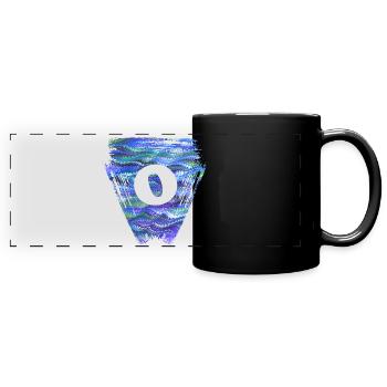 Dreieck E 103 o - Full Colour Panoramic Mug - black - Front