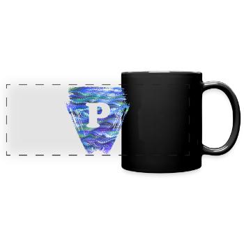 Dreieck E 103 P - Full Colour Panoramic Mug - black - Front