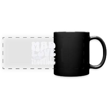 Mad love for Trouville - Mug panoramique uni - noir - Devant