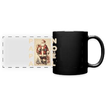 PAPA NOEL - Mug panoramique uni - noir - Devant