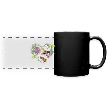 Sauvez les abeilles - Mug panoramique uni - noir - Devant