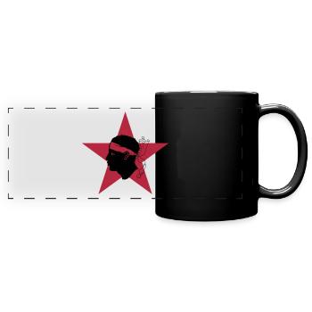 Corse / Corsica / Korsica / Geek / Humour / Bastia - Mug panoramique uni - noir - Devant