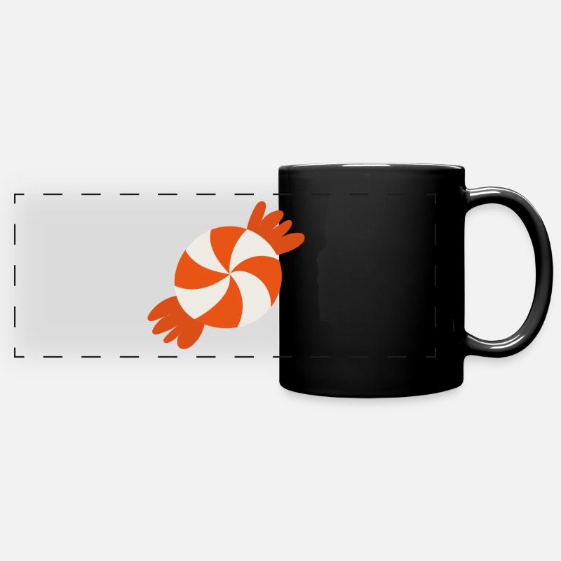 Süßigkeit - Panorama-Tasse farbig - Schwarz