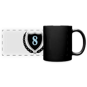 coat of arms 8 - Full Colour Panoramic Mug - black - Front