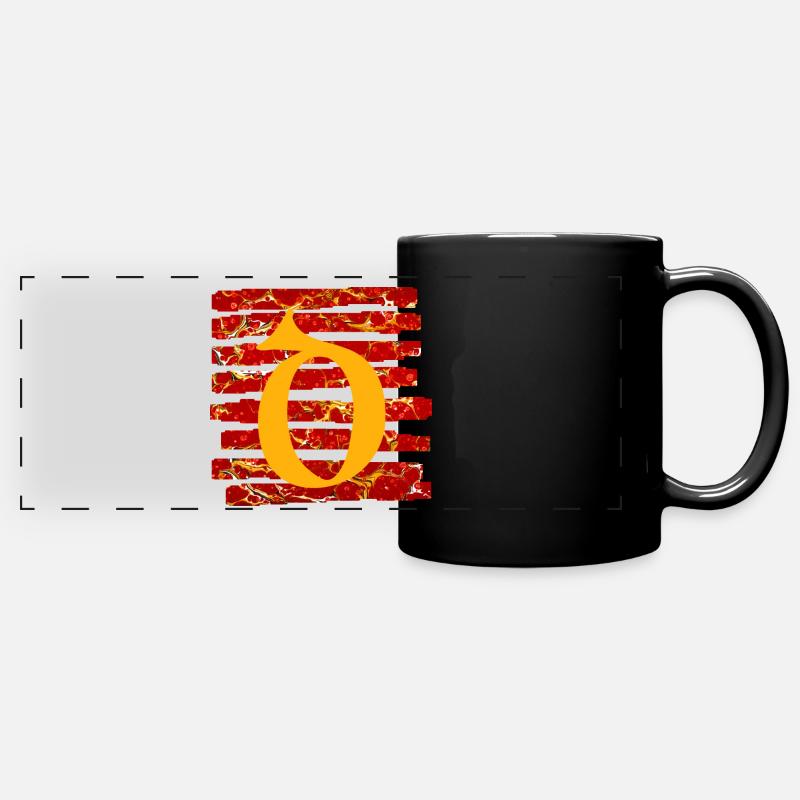 rayures e 232 d - Mug panoramique uni - noir