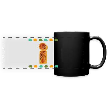 igel e 22 i - Panorama-Tasse farbig - Schwarz - Vorne