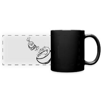 Tea - Full Colour Panoramic Mug - black - Front