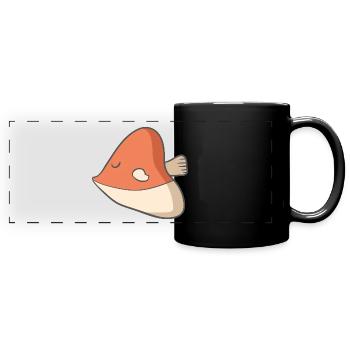 Cool Poisson - Mug panoramique uni - noir - Devant