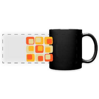 modèle des années 70 - Mug panoramique uni - noir - Devant