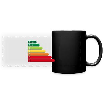 SF energy label - Full Colour Panoramic Mug - black - Front