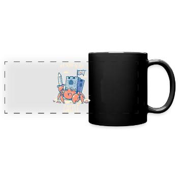 My Home is My Castle - Hermit Crab - Full Colour Panoramic Mug - black - Front