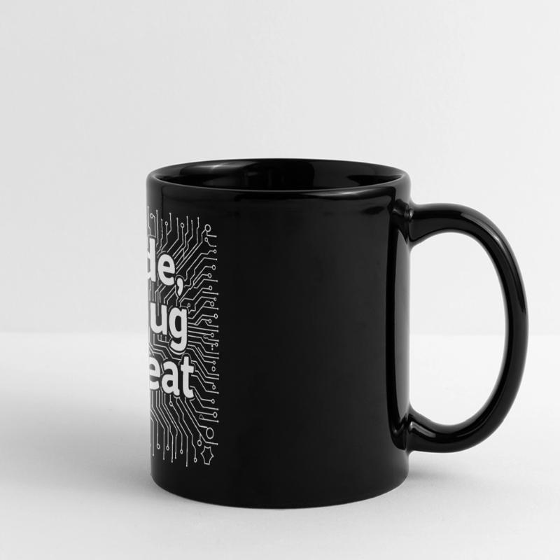 Code Debug Repeat - Software Engineer Panorama-Tasse farbig