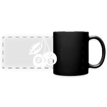 8-Ball Cherries Creative Minimalist - Full Colour Panoramic Mug - black - Front