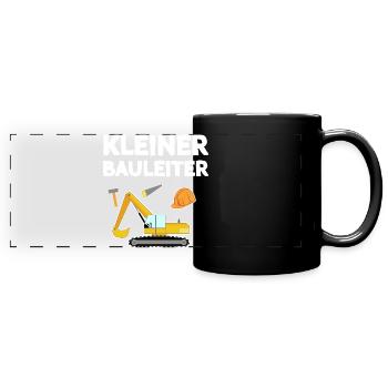 Petit Superviseur de Construction Enfants Design - Mug panoramique uni - noir - Devant