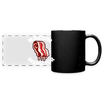 Inspector Bacon Cartoon - Full Colour Panoramic Mug - black - Front