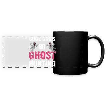 Girl Ghost Hunter - Full Colour Panoramic Mug - black - Front