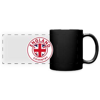 Coventry Crest inspiriertes Rundell - Panorama-Tasse farbig - Schwarz - Vorne