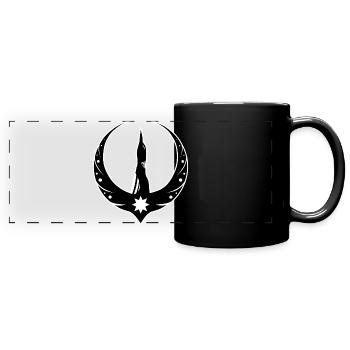Eistaucher Rebellion Logo - Loon Rebellion Logo - Panorama-Tasse farbig - Schwarz - Vorne