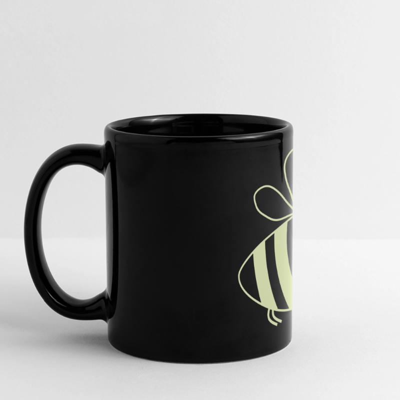 Smiling Bees Pattern Full Colour Panoramic Mug