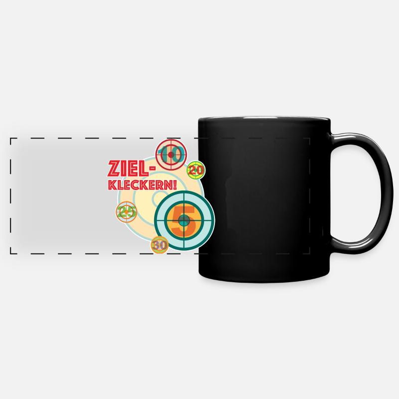Target spilling - because something always goes wrong - Full Colour Panoramic Mug - black