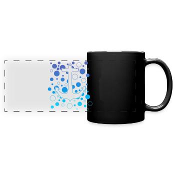 Ozeananker Blasen - Panorama-Tasse farbig - Schwarz - Vorne