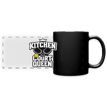 Küchen Court Queen - Panorama-Tasse farbig - Schwarz - Vorne