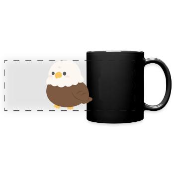 Bald Eagle - Full Colour Panoramic Mug - black - Front