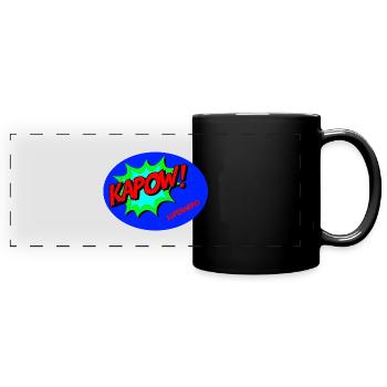 Superhero (Superheld) - Panorama-Tasse farbig - Schwarz - Vorne