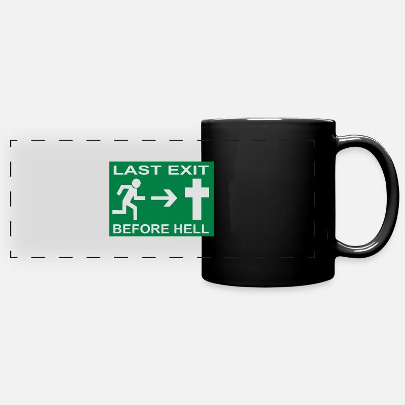 Last Exit ... - Full Colour Panoramic Mug - black