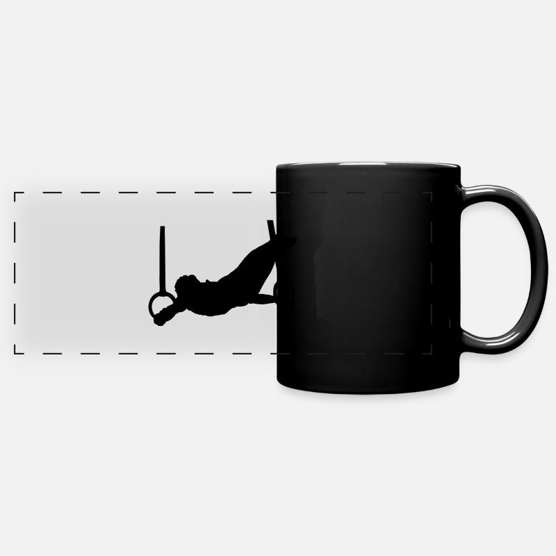 gymnaste gymnast - Mug panoramique uni - noir