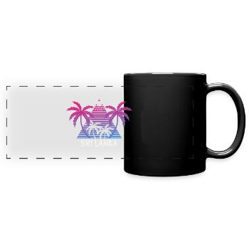 Sri Lanka - Panorama-Tasse farbig - Schwarz - Vorne