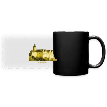 Ranis Burg Thüringen Museum - Full Colour Panoramic Mug - black - Front