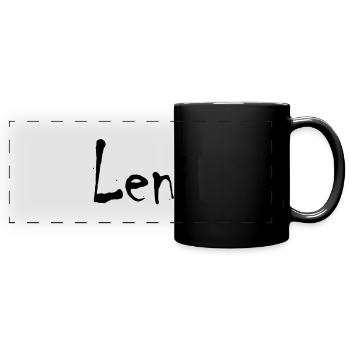 Leni - Panorama-Tasse farbig - Schwarz - Vorne