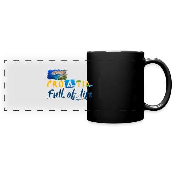 Croatia Croatian Hrvatska Croatia Croats Croat - Full Colour Panoramic Mug - black - Front
