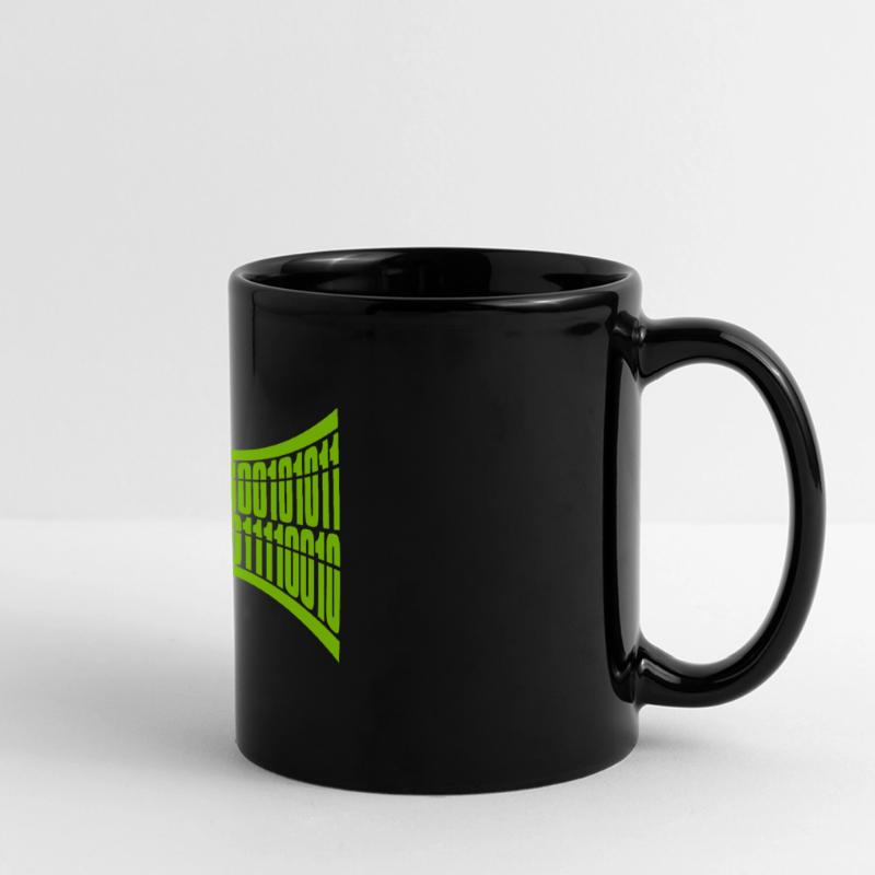 Binär Code Programm Sprache Panorama-Tasse farbig