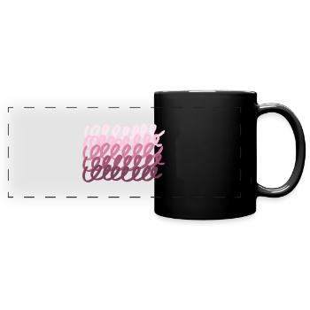 Pink - Full Colour Panoramic Mug - black - Front