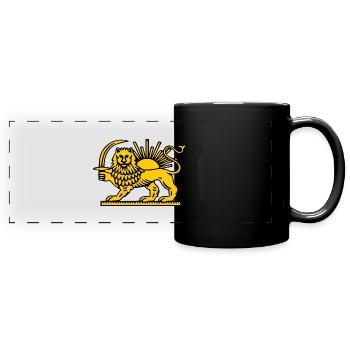 Iran löwe - Panorama-Tasse farbig - Schwarz - Vorne