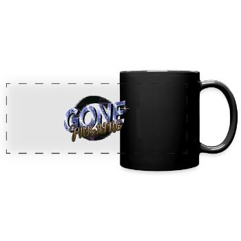 present idea gamer hacking code funny hacker fans - Panorama-Tasse farbig - Schwarz - Vorne